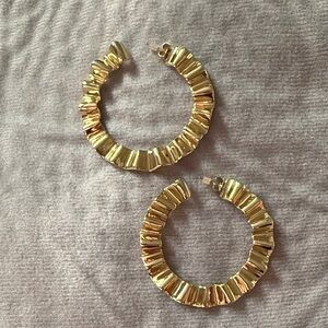 Kae by Karrueche Plated Gold Hoop Earrings